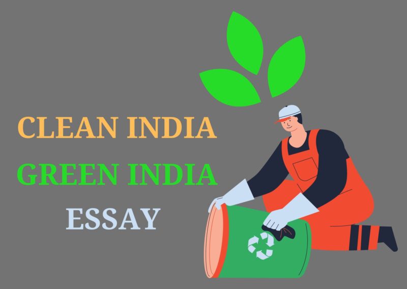 student essay on clean india green india